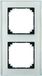 Merten Schneider Electric Merten System M afdekraam 2-voudig m-plan diamant / glas 489260
