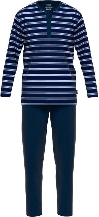 Ceceba Pyjama Lange Broek Heren Blauw Maat S - 100% Katoen