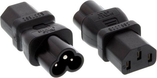 DINIC C13 - C6 stroomadapter / zwart