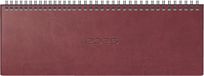 rido/idé Dwarsagenda model septant (2025), 2 pagina's = 1 week, 305 × 105 mm, 128 pagina's, kunstleren omslag Prestige, bruin