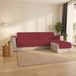 Italian Bed Linen Gewatteerde bankovertrek Pinsonic Trend met omkeerbaar schiereiland, bordeaux, 190 cm