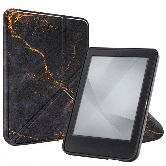 imoshion Design Vouwbare Bookcase voor de Kobo Clara Colour / Kobo Clara BW - Black Marble