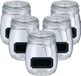Zeller Weckpotten/inmaakpotten - 10x - 750 ml - glas - met beugelsluiting - incl. etiketten