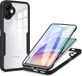 Techsuit Hoesje geschikt voor Samsung Galaxy A05 - ColorVerse 360 Case met Screenprotector - Zwart