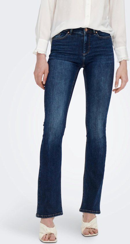 ONLY ONLBLUSH MID FLARED Flared Jeans - Dark Blue Denim - Women's Size S X L30