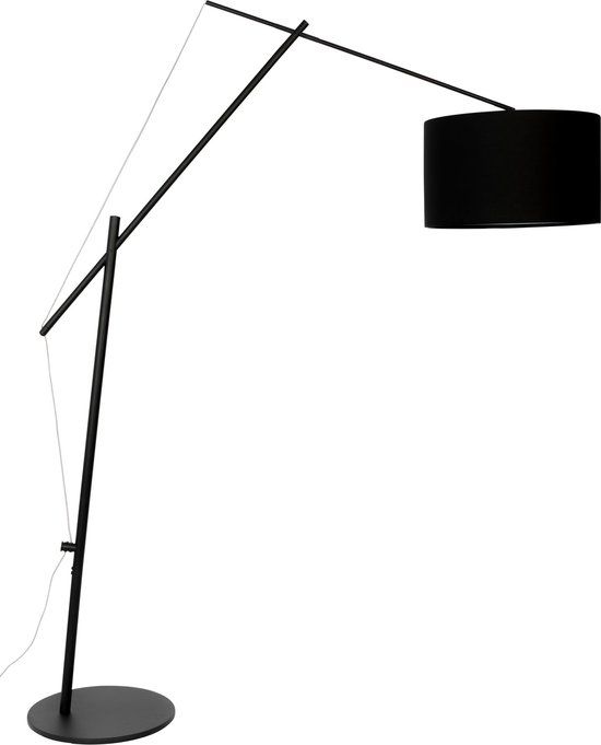 Housecraft Living Tokio Vloerlamp - Zwart - Rond - E27 - 210 cm