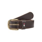 Tommy Jeans Tommy Hilfiger Riemen Leer Unisex Donkerbruin