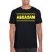 Bellatio Decorations Verkleed shirt voor heren - abraham - zwart - glitter - verjaardag/themafeest - 50 jaar - 50 jaar XL