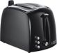 RUSSELL HOBBS Toaster, 22601-56, met lange sleuven, ontdooifunctie, stopfunctie, opwarmfunctie, instelbare bruiningsgraden, 850 watt, zwart