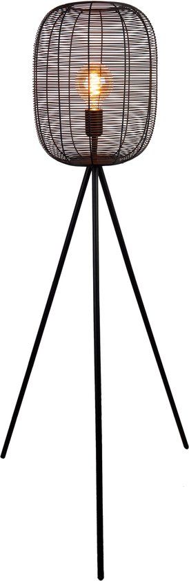 Eglo Derwen Vloerlamp - E27 - Metaal - Zwart