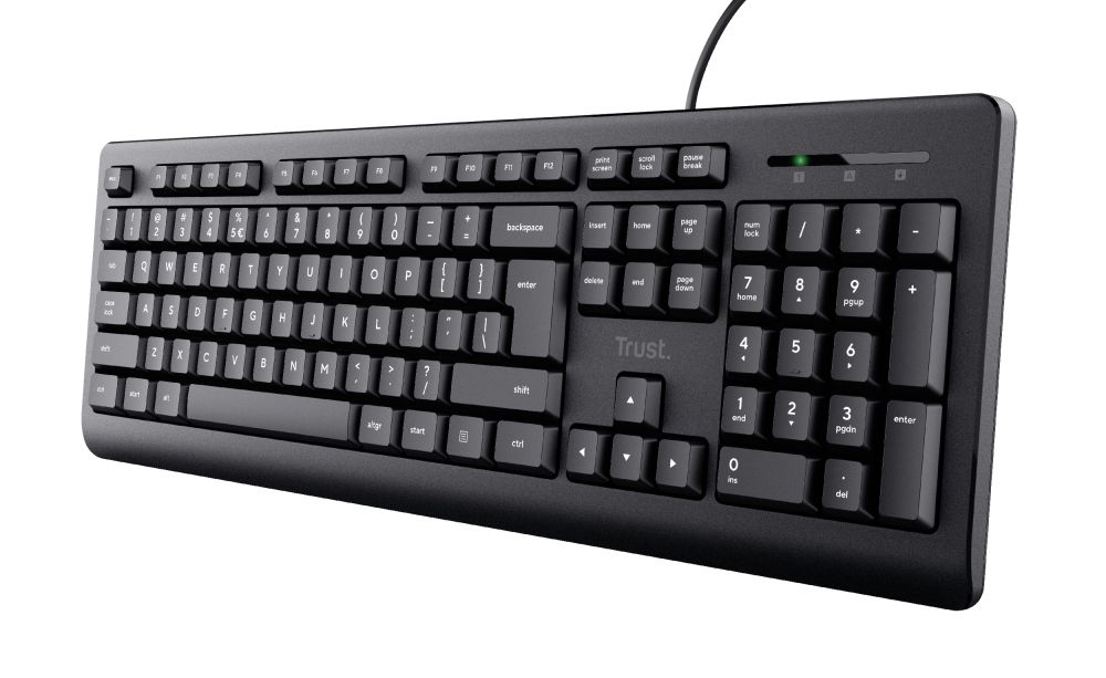 Trust TK-150 Kantoor USB Frans Zwart Toetsenbord
