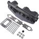 Volvo Penta Jeu de collecteur d'échappement - Convient pour Volvo Penta et OMC V6 4,3 litres - Inclut vis de fixation et joints - Numéros OEM : 3857656, 3852338, 3847499 - Noir