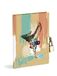 Mareli Geheim dagboek 14,5 x 18,5 cm BreakDance met metalen slot en 2 sleutels, blauw en beige