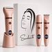 Sansbeauté Rasoir électrique 3-en-1 avec écran - Édition Rose | Rechargeable par USB