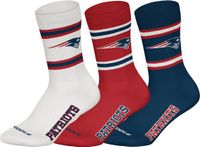 NFL NEW ENGLAND PATRIOTS Crew Socks - 3-pack - Wit/Rood/Navy - Maat 43/46