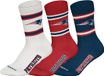 NFL NEW ENGLAND PATRIOTS Crew Socks - 3-pack - Wit/Rood/Navy - Maat 43/46
