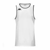Kappa Koszulka Danco Basketbal Trainingsshirt Mannen XXXL Wit/Zwart Polyester