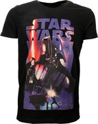 Star Wars Vintage Poster Darth Vader T-Shirt Zwart/Paars - Officiële Merchandise