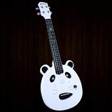 Heartland Panda White Elektrische Ukulele met Zak