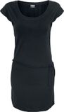 Urban Classics Slub Jersey Dames Mini-jurk - Zwart - XS