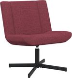 vidaXL Draaistoel Wijnrood Stof 63 x 75 x 76 cm
