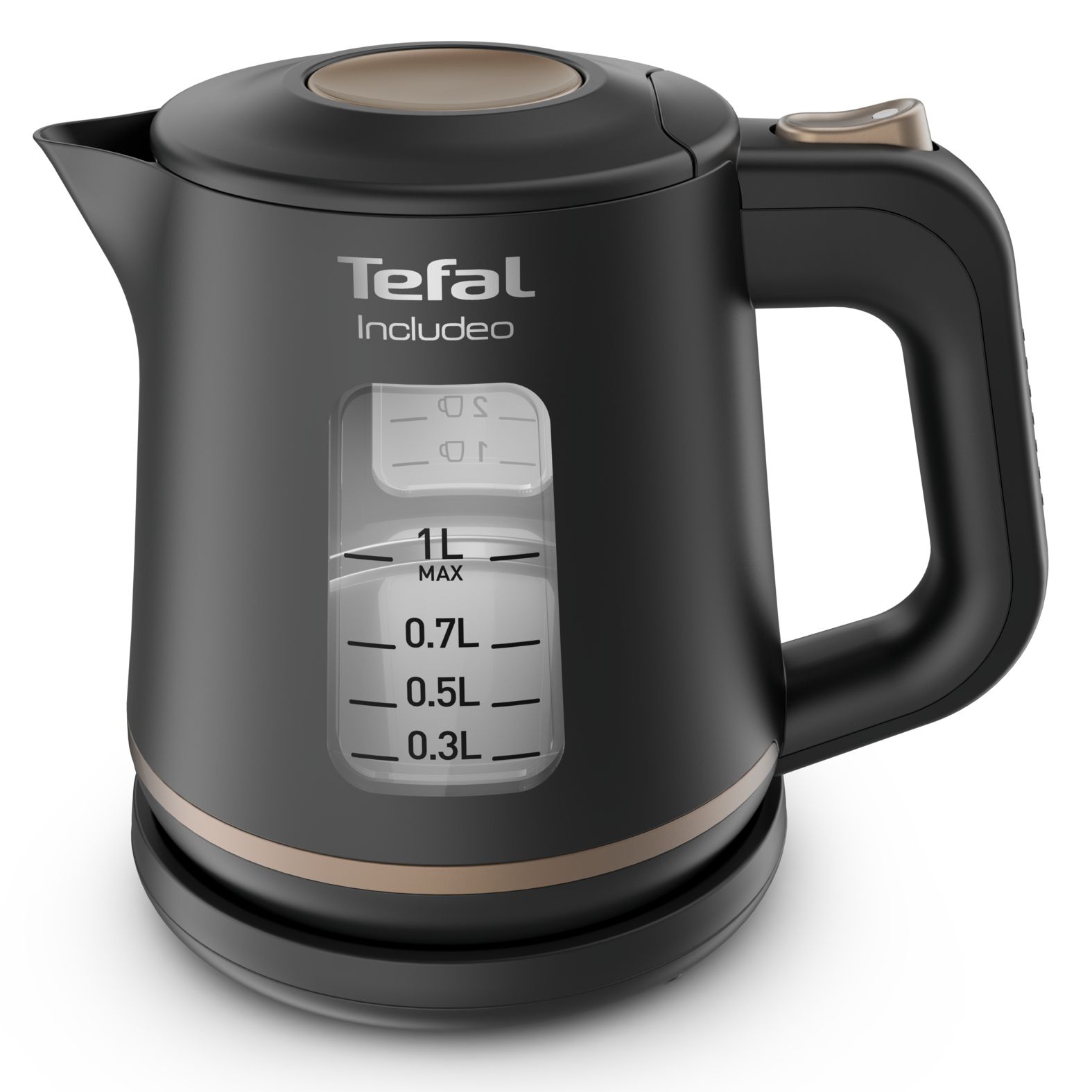 Tefal Includeo KI5338 Waterkoker - Zwart - 1L
