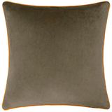 Paoletti Meridian Velvet Piped Feather Rich gevuld kussen