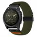 By Qubix Qubix - 22mm Quickfit Nylon Watch Strap with Parachute Clasp - Dark Green - Compatible with Garmin Fenix 7 / 6 / 5