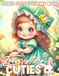 Easter Cuties Easter Eggs Scenic Coloring Book for Adults and Teens