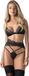 Obsessive Lobellis 3 Piece Set Lingerie set - M/L - Zwart