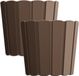 Prosperplast Set van 4x plantenpot/bloempot kunststof dia 16.5 cm houtbruin