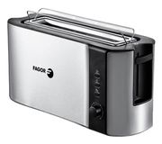 Fagor Bigtoast Steel 2-slice toaster 1000W Black Stainless Steel