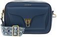 COCCINELLE Leren schoudertas Beat Soft Ribb Crossbody Bag Grained Leather Deep Blue blauw