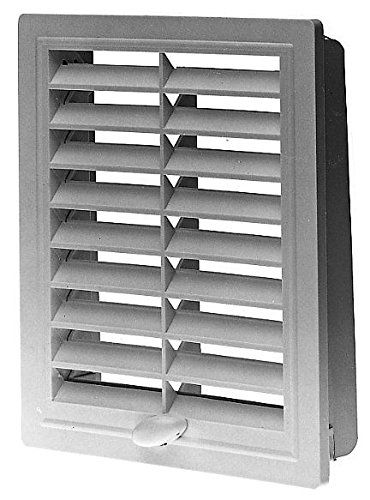 Upmann 50141 luchtrooster kunstst. 10 x 16 verstelbaar met inbouwr. wit