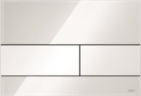 TECE TECEsquare bedieningspaneel glas wit, toetsen wit 220 mm