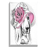 Homemania Wandfoto, hondenmotief, voor woonkamer, slaapkamer, meerkleurig, 45 x 3 x 70 cm, HM20KNV45 x 70 – 172, polyester, hout