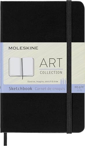 Moleskine Creative S01054 Notitieboek, Schetsboek, Zak/A6, 165 G Papier, Harde Kaft, Zwart
