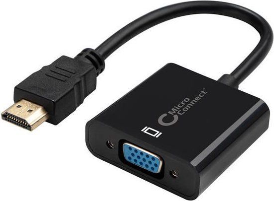 Microconnect HDMI - VGA m/f Zwart