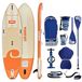 Skiffo Rivage Coral 11' – opblaasbare Sup 2-in-1 kajak compleet – 335 x 86 x 15 cm – max. 160 kg – stabiel en veelzijdig – uniek design