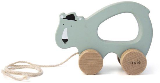 Trixie Houten Trekspeeltje - Mr. Polar Bear - Babyspeelgoed