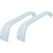 Bosch vhbw 2x Poignée de porte compatible avec KSV29621/02, KSV29621/04, KSV29621FF/03, KSV29621FF/01, KSV29621FF/02 Réfrigérateur Four Plastique Blanc