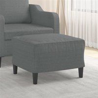 vidaXL Voetenbank 60x50x41 cm stof donkergrijs