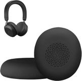 kwmobile 2x oorkussens geschikt voor Jabra Evolve 2 75 - Earpads voor koptelefoon in mat zwart