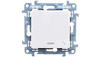 Kontakt-Simon CW6L.01/11 Elektrische schakelaar, wit, kunststof, IP20, IP44, 250 V, 10 A, 77 mm