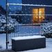 esotec Guirlande lumineuse solaire avec 100 LED blanc froid, extérieur, résistant aux intempéries