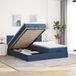 Maison Exclusive - Cadre de lit ottoman avec matelas bleu 160x200cm textile