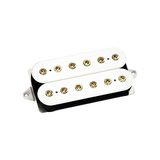 DiMarzio DP 224FW AT-1 gitaar humbucker pickup, f-spaced, hot PAF output, wit met nickel pole stukken