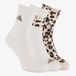 Adidas 3 paar dames sokken met panterprint - Wit - Maat 37/39