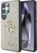 Guess 4G Metal Logo Glitter Backcover Samsung Galaxy S25 Ultra Goud