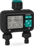VONROC programmateur d'arrosage 2 voies – Programmateur d'arrosage pour 2 zones – Durée et fréquence d'arrosage réglables par zone